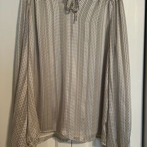 Rachel Zoe Black and Cream Polka Dot Blouse